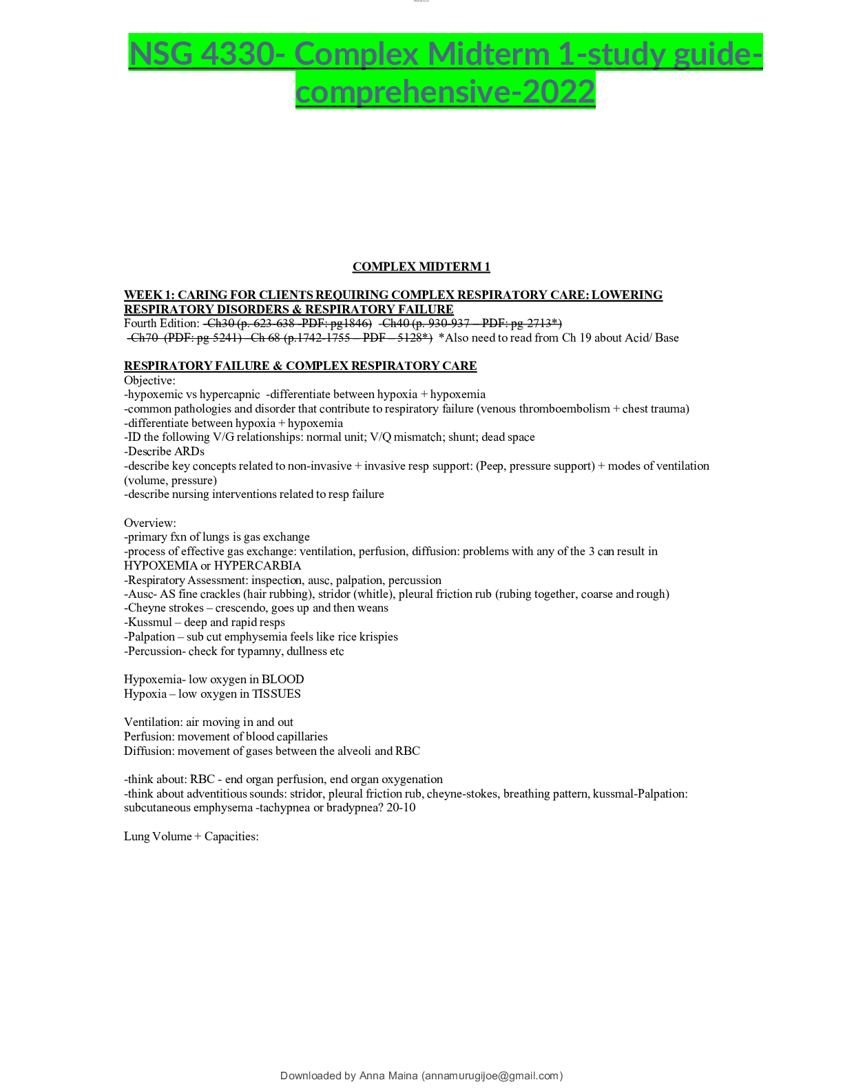 Preview image of NSG 4330- Complex Midterm 1-study guide-comprehensive-2022 document